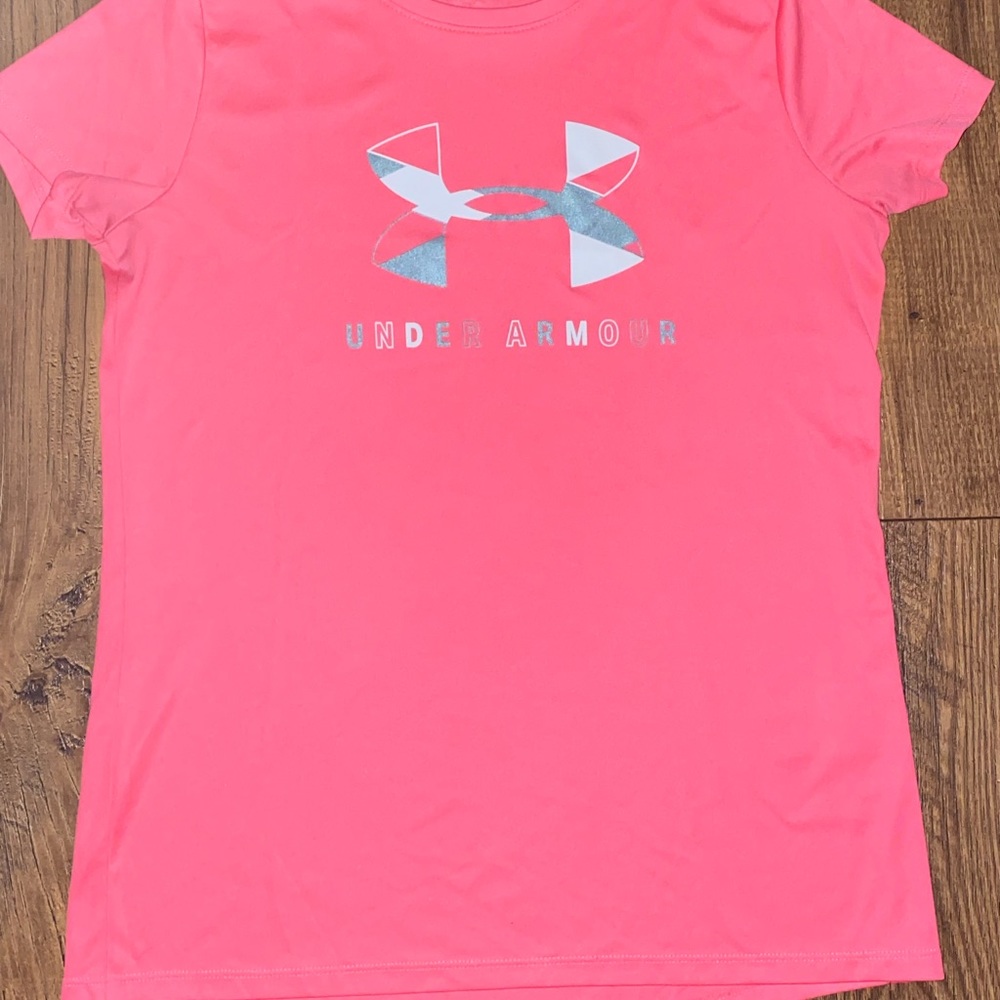 Pink Under Armour shirt